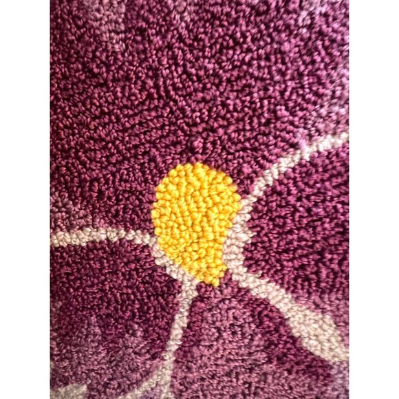 NWOT! Oversized Joann Fabrics Floral Pillow Accent Pillow Pansy 18" x 18" x 3" - Picture 3 of 7